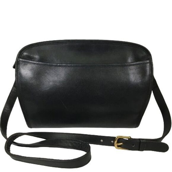 Vintage Coach Brighton Black Leather Crossbody Shoulder Bag Purse 9895 Made USA - Picture 5 of 16